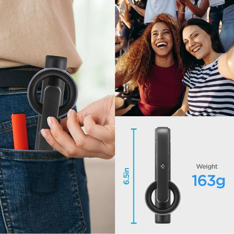 Selfie Stick Spigen S570w Magsafe Tripod Bluetooth black